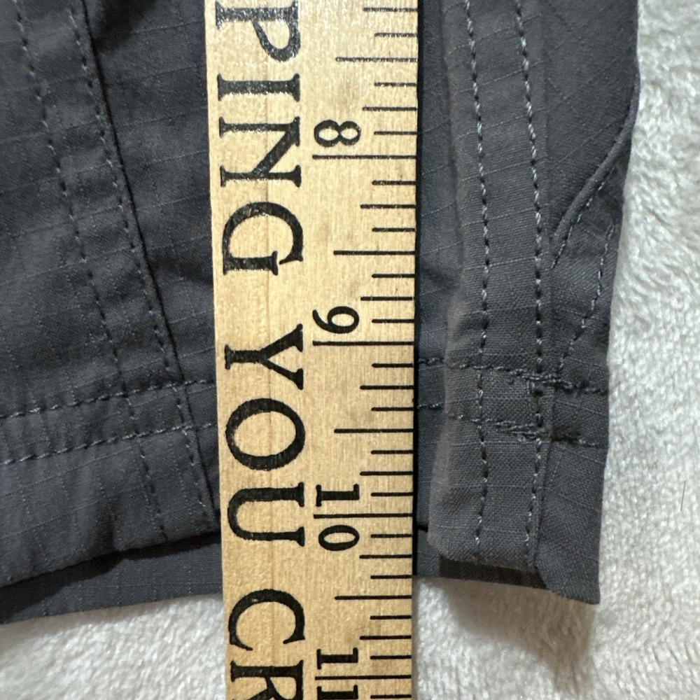 Duluth Trading Co. Women's Heirloom Gardening Short Overalls Size Large Gray - Picture 8 of 8